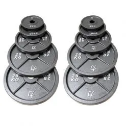 Strength Shop 157.5KG Set - Riot Gusseisenscheiben