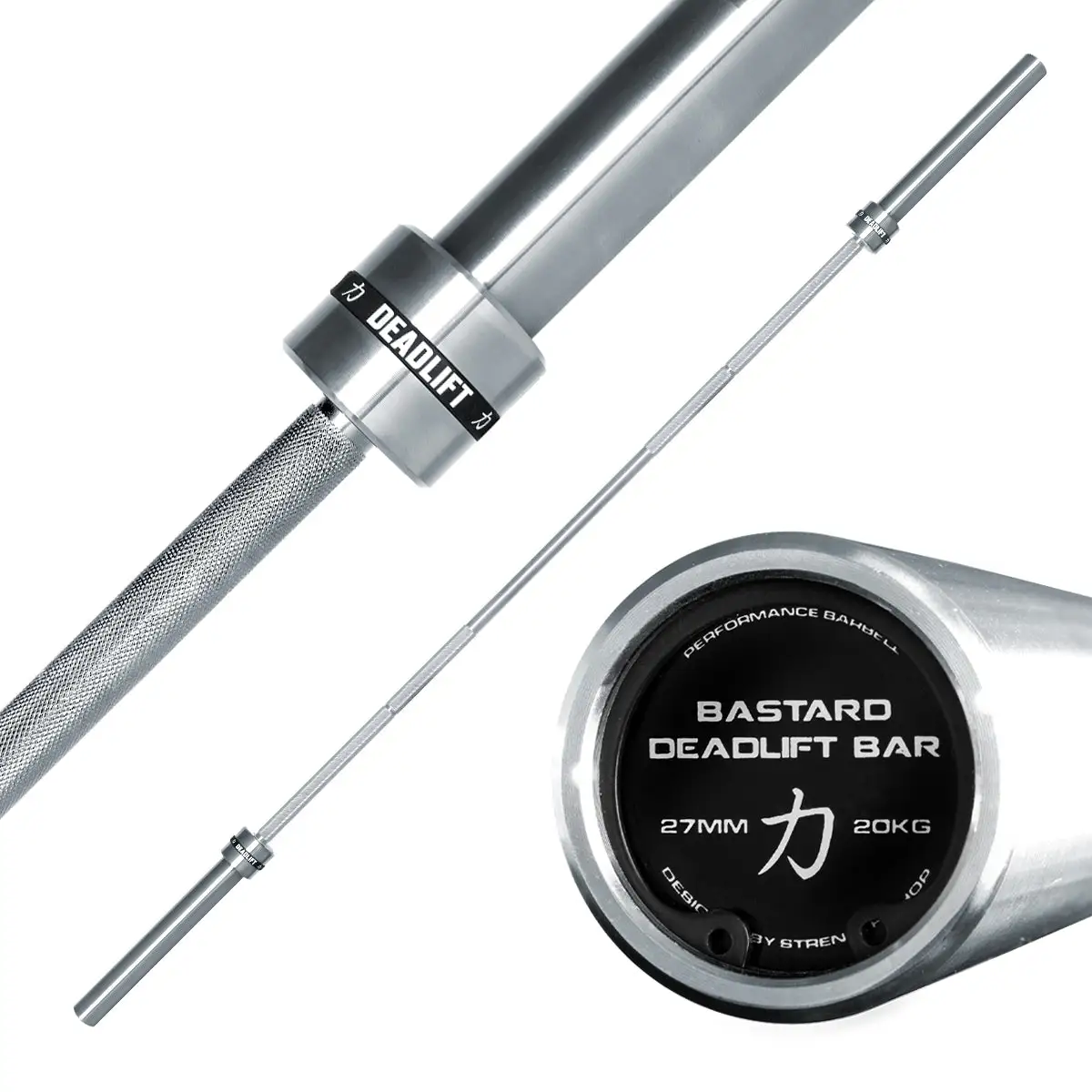 Strength Shop Bastard Deadlift Bar, Chromschaft