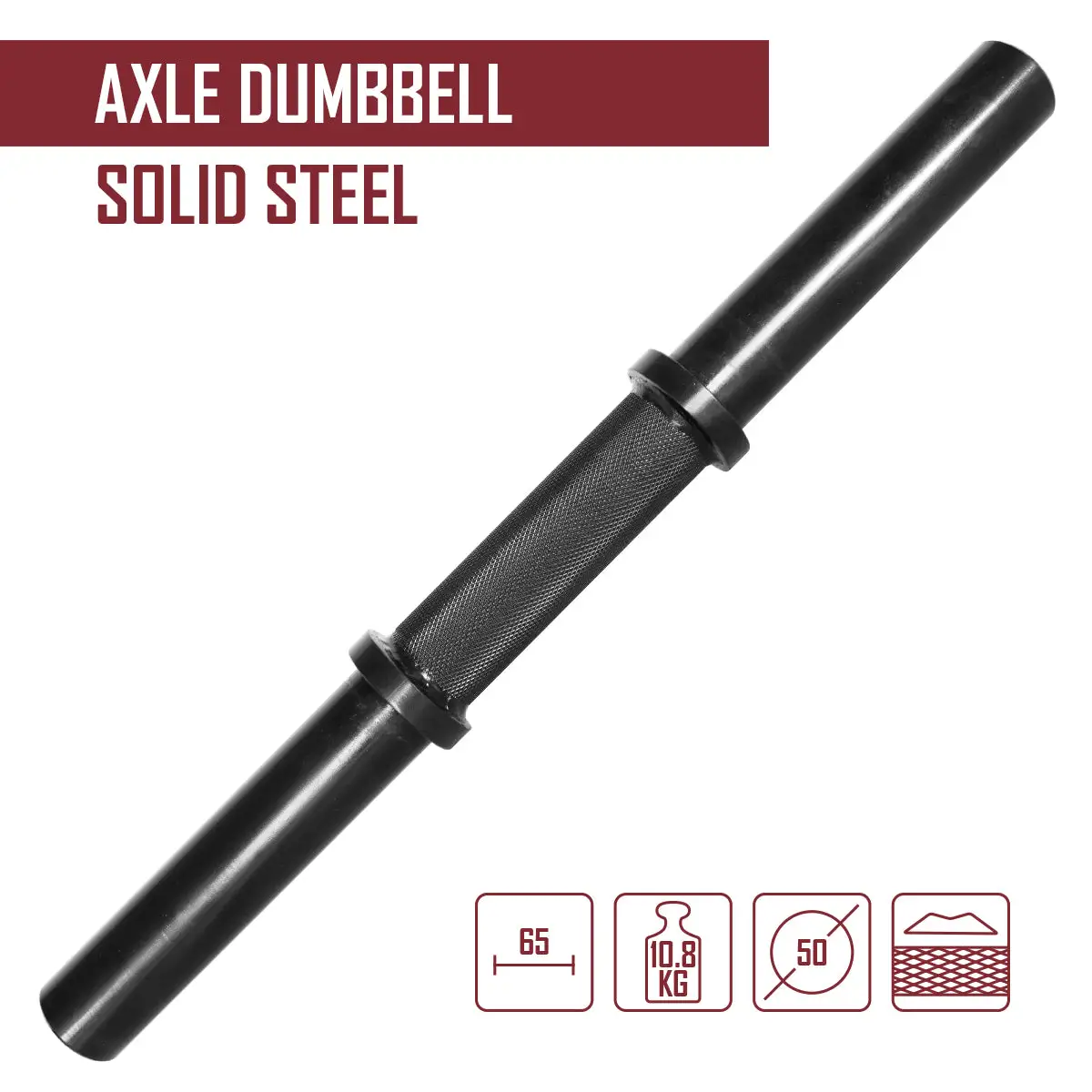 Strength Shop Beladbare Axle Kurzhantel – Bild 2