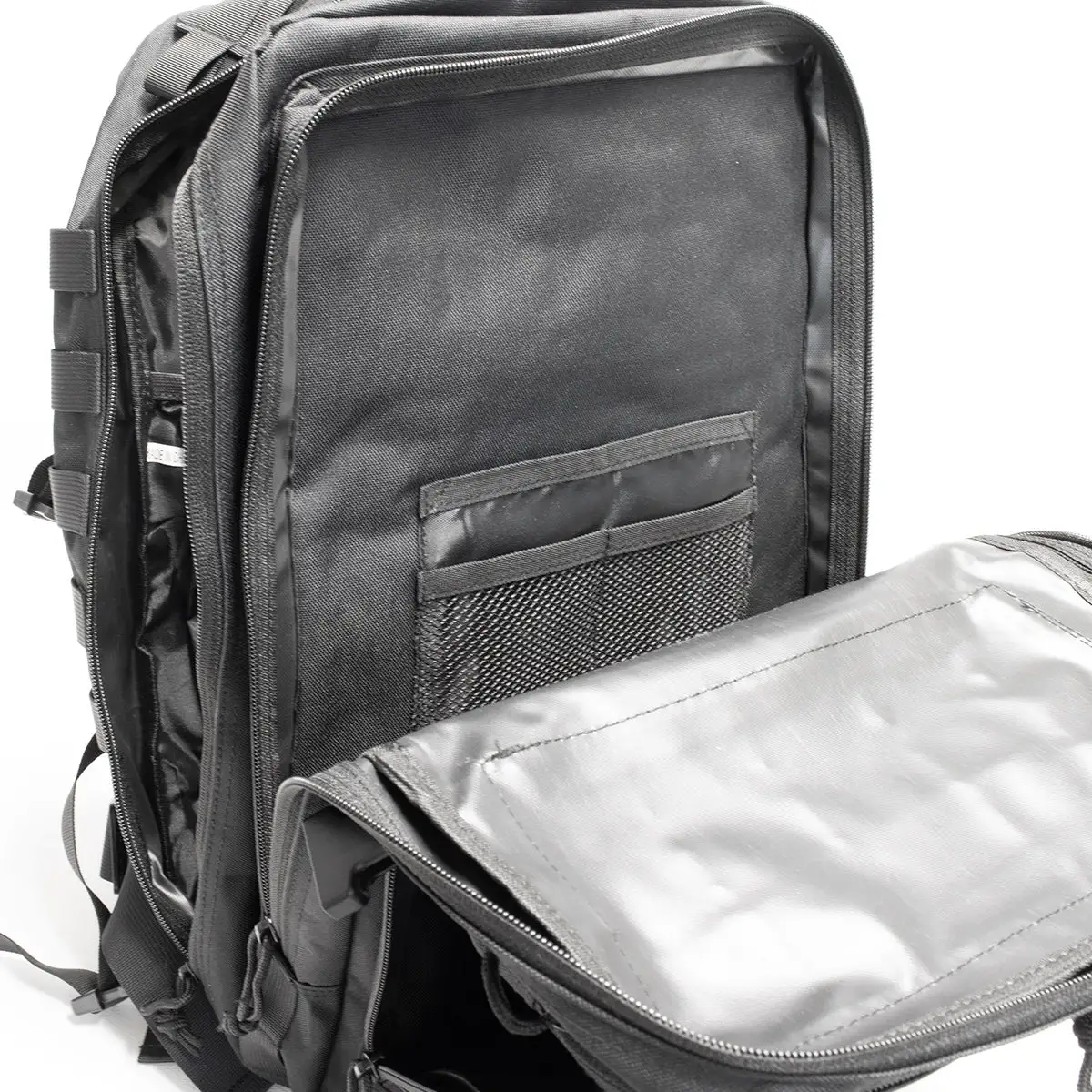 Strength Shop Trainingsrucksack, Schwarz & Patches – Bild 7