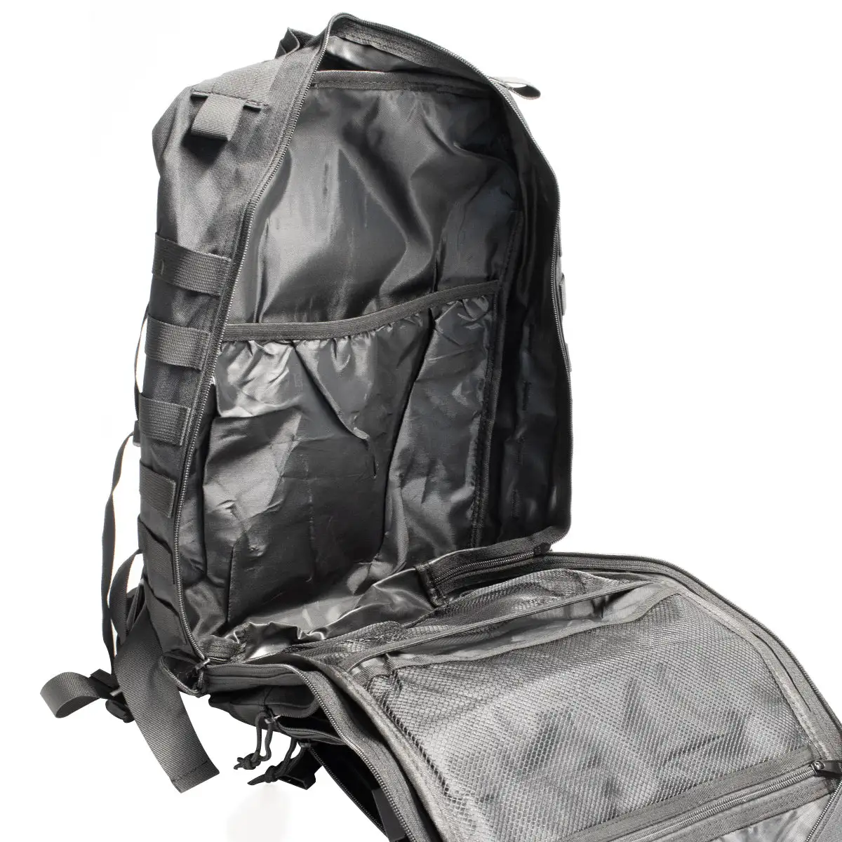 Strength Shop Trainingsrucksack, Schwarz & Patches – Bild 8