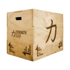 Strength Shop Große Plyo Box Aus Holz - 76CM X 61CM X 51CM