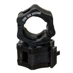 Strength Shop Olympia-Stellring Mit Schnappverschluss, 1 Paar, Schwarz