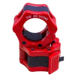 Strength Shop Olympia-Stellring Mit Schnappverschluss - 1 Paar, Rot