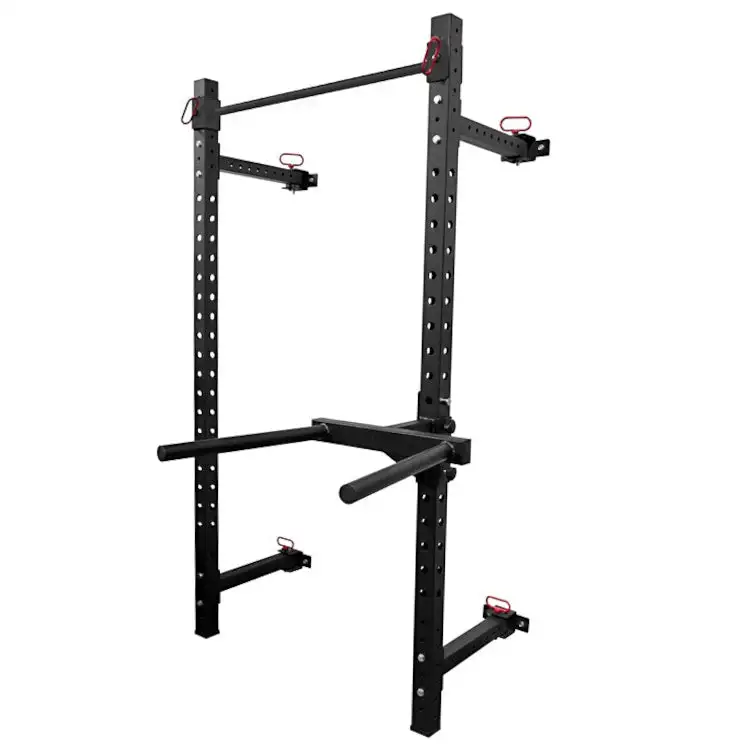 Strength Shop Riot Wandmontiertes Faltbares Rack - 2,32m Hoch, Schwarz – Bild 4