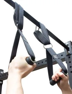 Strength Shop Schlaufen-Kabelgriffe (Paar), Schwarz, Multifunktional