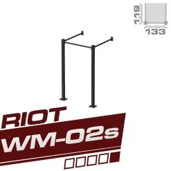 Strength Shop 2 M Riot WM-02 Single Cube Rig/Trainingsstation, Für Die Wandmontage