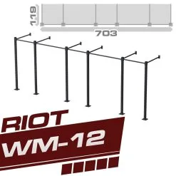 Strength Shop Riot WM-02 Tripple Cube Rig/Trainingsstation, 2.5 Meter, Für Die Wandmontage