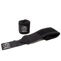 Strength Shop Handgelenkbandagen, Mittelfest, 1 Paar, Schwarz, 60CM - IPF/BVDK-STANDARD